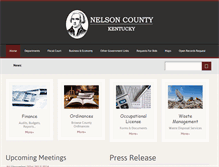 Tablet Screenshot of nelsoncountyky.com